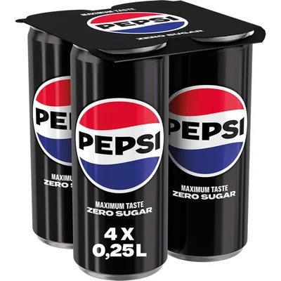 Pepsi Zero sugar 4-pack