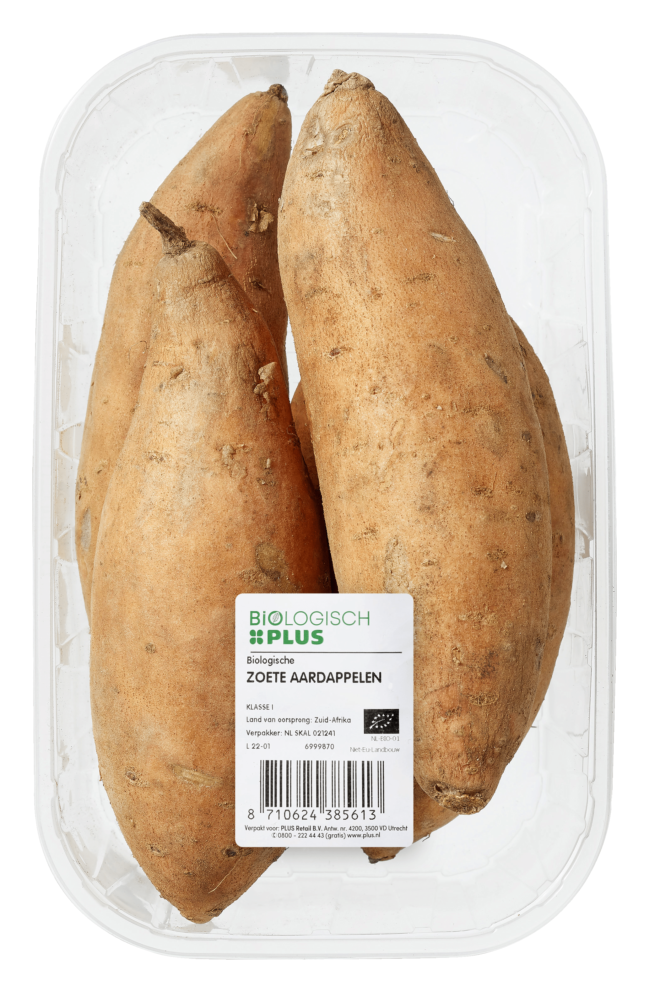 Biologisch PLUS Zoete aardappel biologisch Schaal 500 g