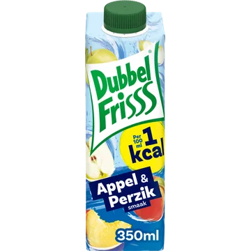 DubbelFrisss 1Kcal Appel - Perzik 0,35 L