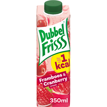 DubbelFrisss 1Kcal Framboos - Cranberry 0,35L