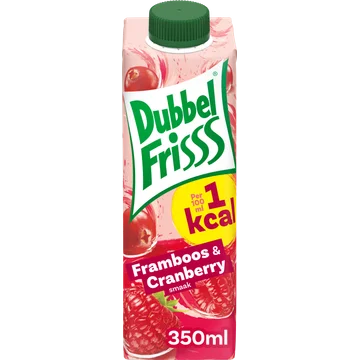 DubbelFrisss 1Kcal Framboos - Cranberry 0,35L
