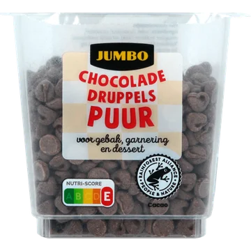 Jumbo Chocolade Druppels Puur 125 g