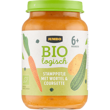 Jumbo Biologisch Stamppotje met Wortel & Courgette 6+ Maanden 190 g