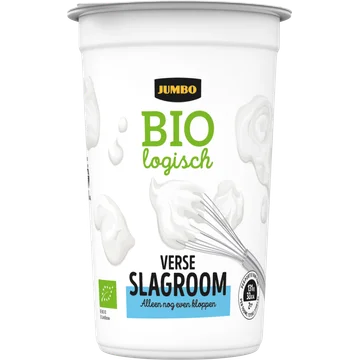 Jumbo Verse Ongeklopte Slagroom Biologisch 250 ML
