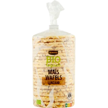 Jumbo Biologisch Maïs Wafels Lijnzaad 150 g