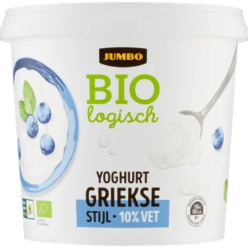 Jumbo Griekse Yoghurt Biologisch 10% Vet 1 kg