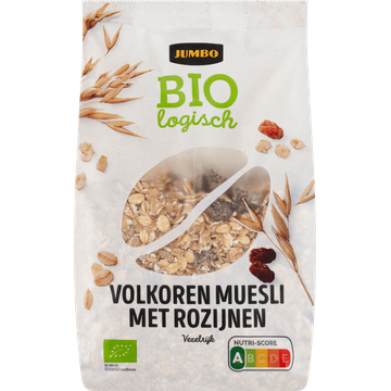 Jumbo Biologisch Volkoren Muesli met Rozijnen 500 g