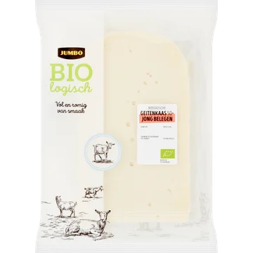 Jumbo Biologische Geitenkaas Jong Belegen 50+ Plakken ca. 150 g