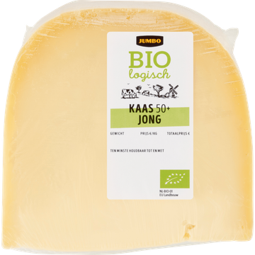 Jumbo Biologische Kaas Jong 50+ Stuk ca. 450 g