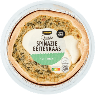 Jumbo Quiche Spinazie Geitenkaas 300 g