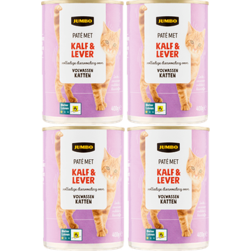 Jumbo Paté met Kalf & Lever 4 x 400 g