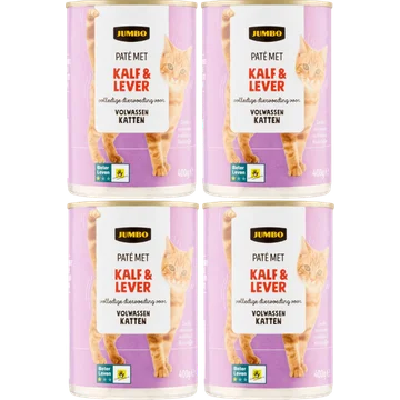 Jumbo Paté met Kalf & Lever 4 x 400 g