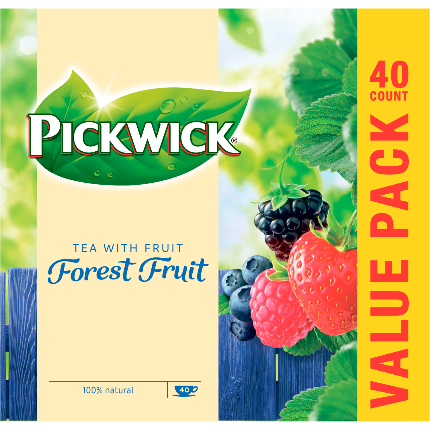 Pickwick Vruchtenthee forest fruit 40 zk.