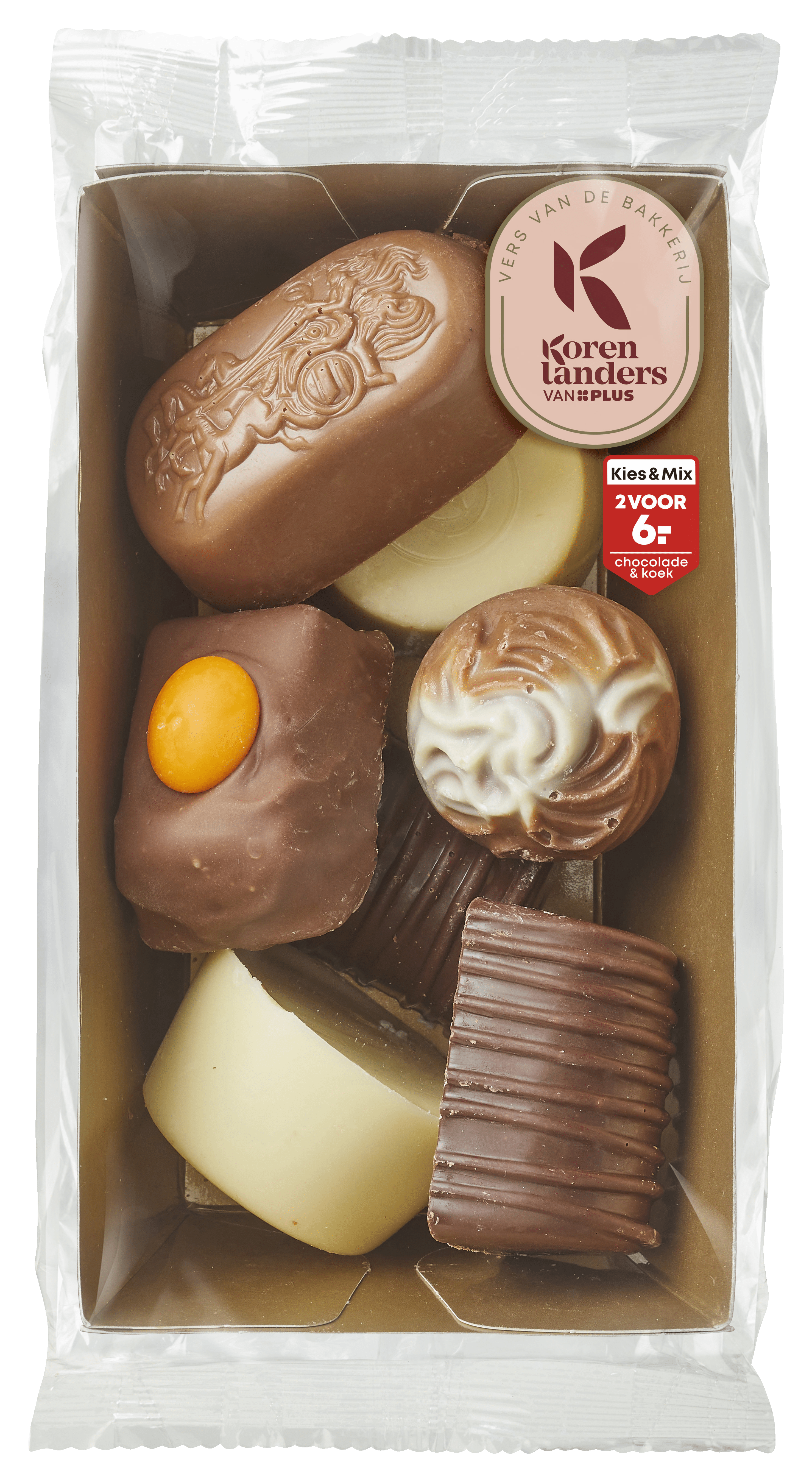 PLUS Korenlanders Luxe praline bonbons Bakje 135 g