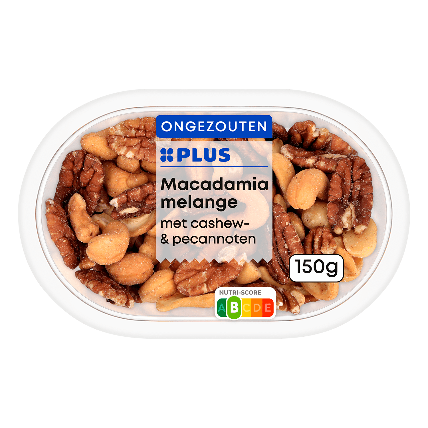 PLUS Macadamia Melange (ongz) Kuipje 150 g