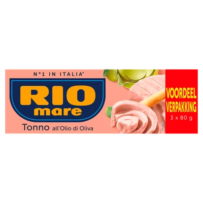Rio Mare Tonijn in Olijfolie 3 x 80 g