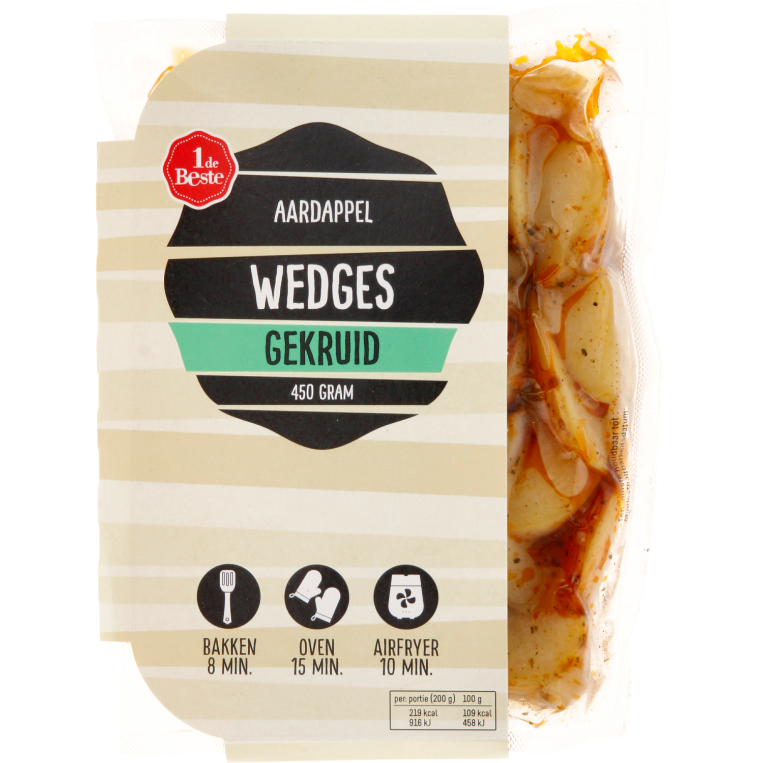 1 de Beste Aardappel wedges gekruid