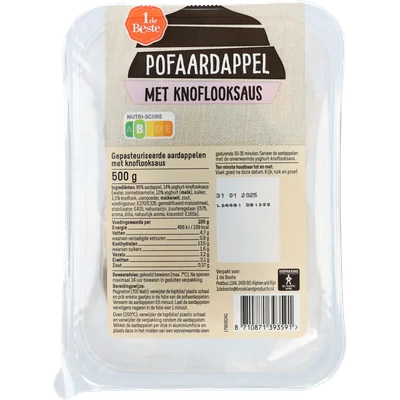 1 de Beste Pofaardappel met knoflooksaus