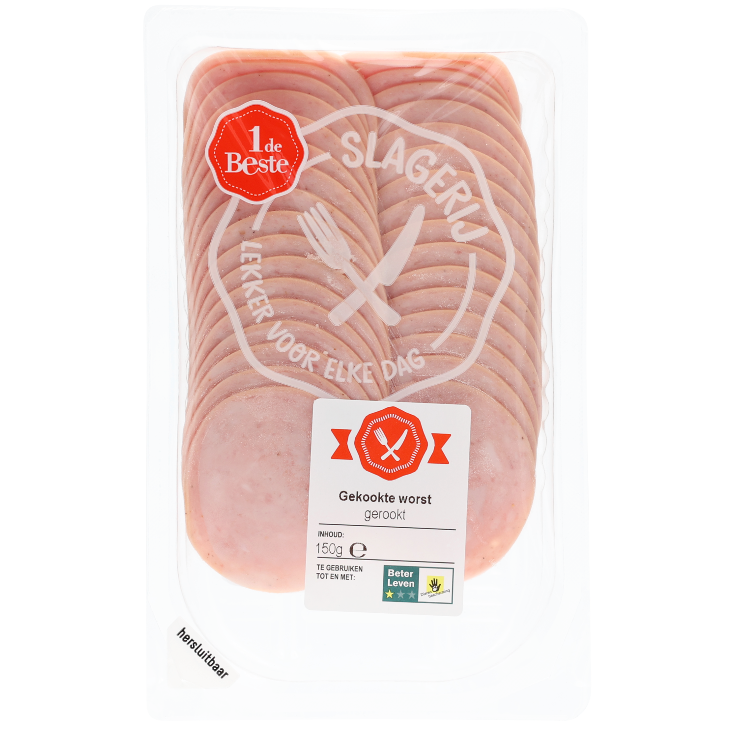 1 de Beste gekookte worst gerookt