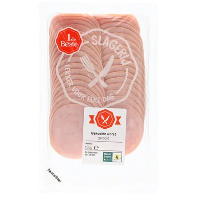 1 de Beste gekookte worst gerookt