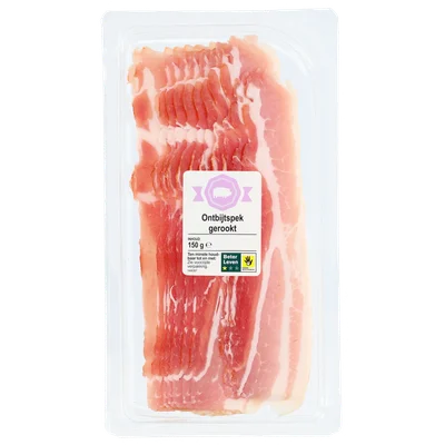 1 de Beste Gerookte ontbijtspek