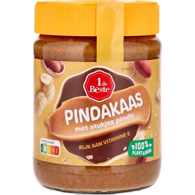 1 de Beste Pindakaas met stukjes