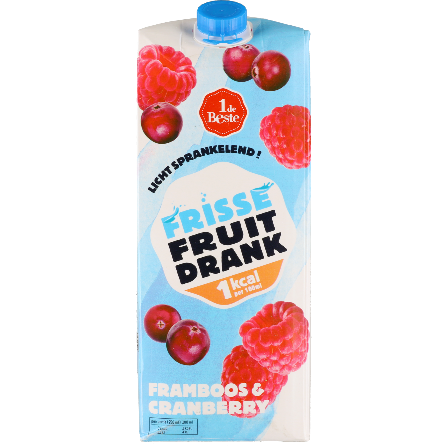 1 de Beste Tintelend met framboos-cranberry 1 kcal