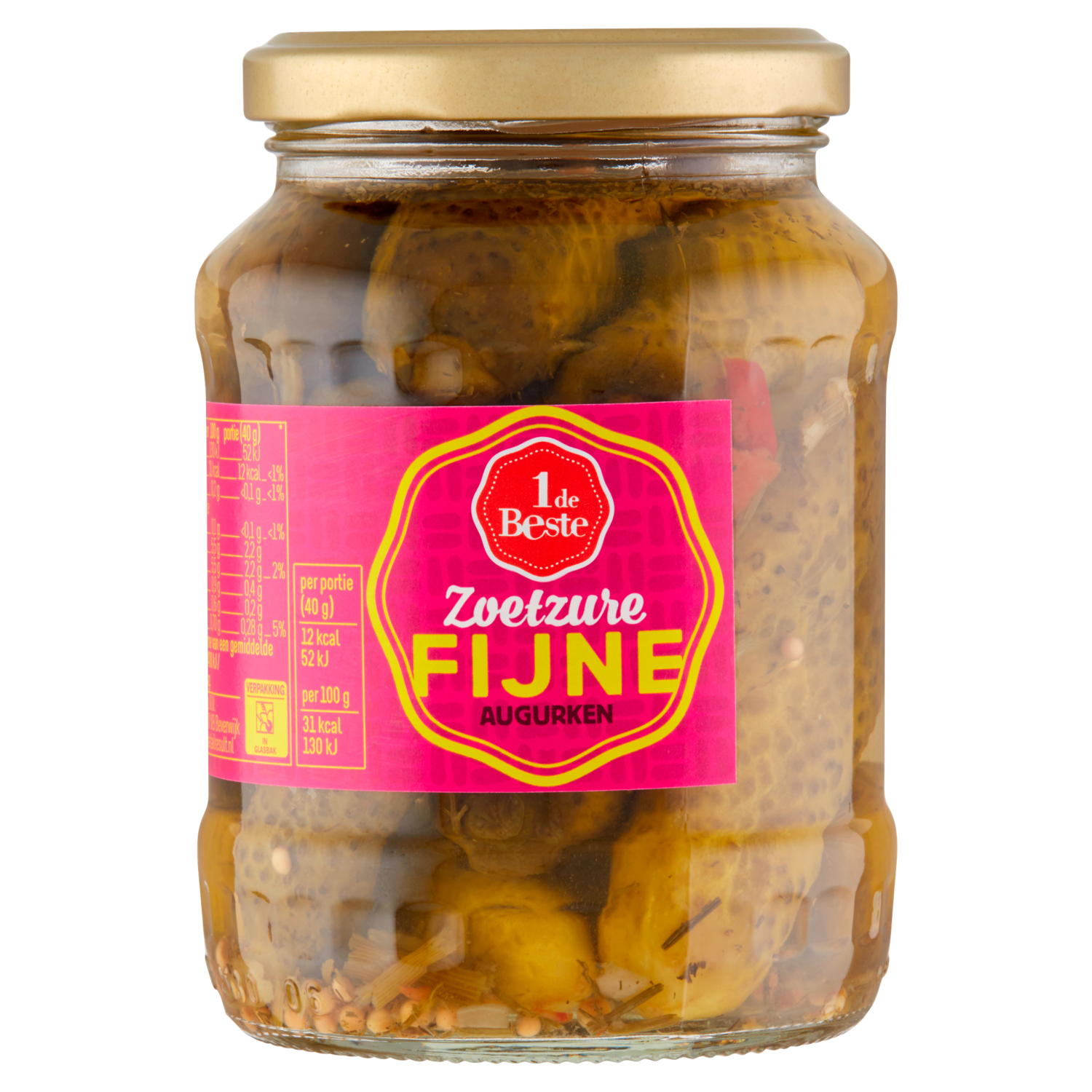 1 de Beste Augurken fijn-zoetzuur