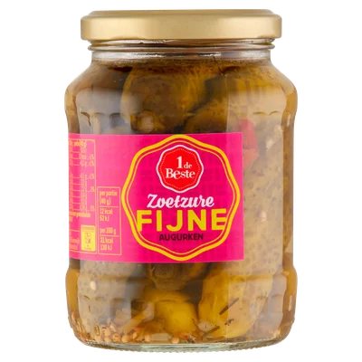 1 de Beste Augurken fijn-zoetzuur
