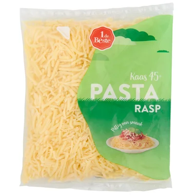 1 de Beste Pasta rasp kaas 45+