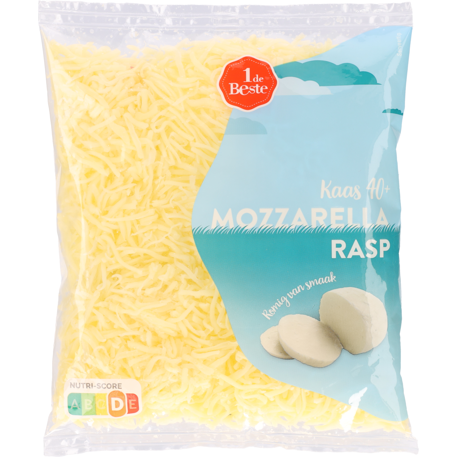 1 de Beste Mozzarella rasp 40+