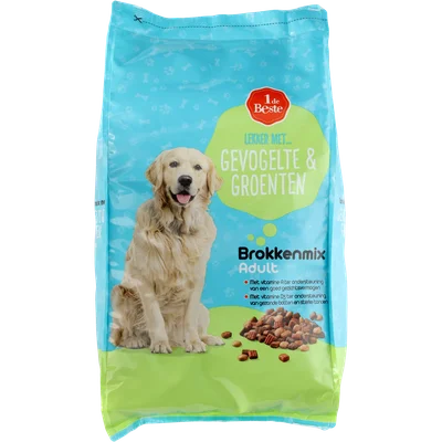 1 de Beste Hondenvoer adult kip groente