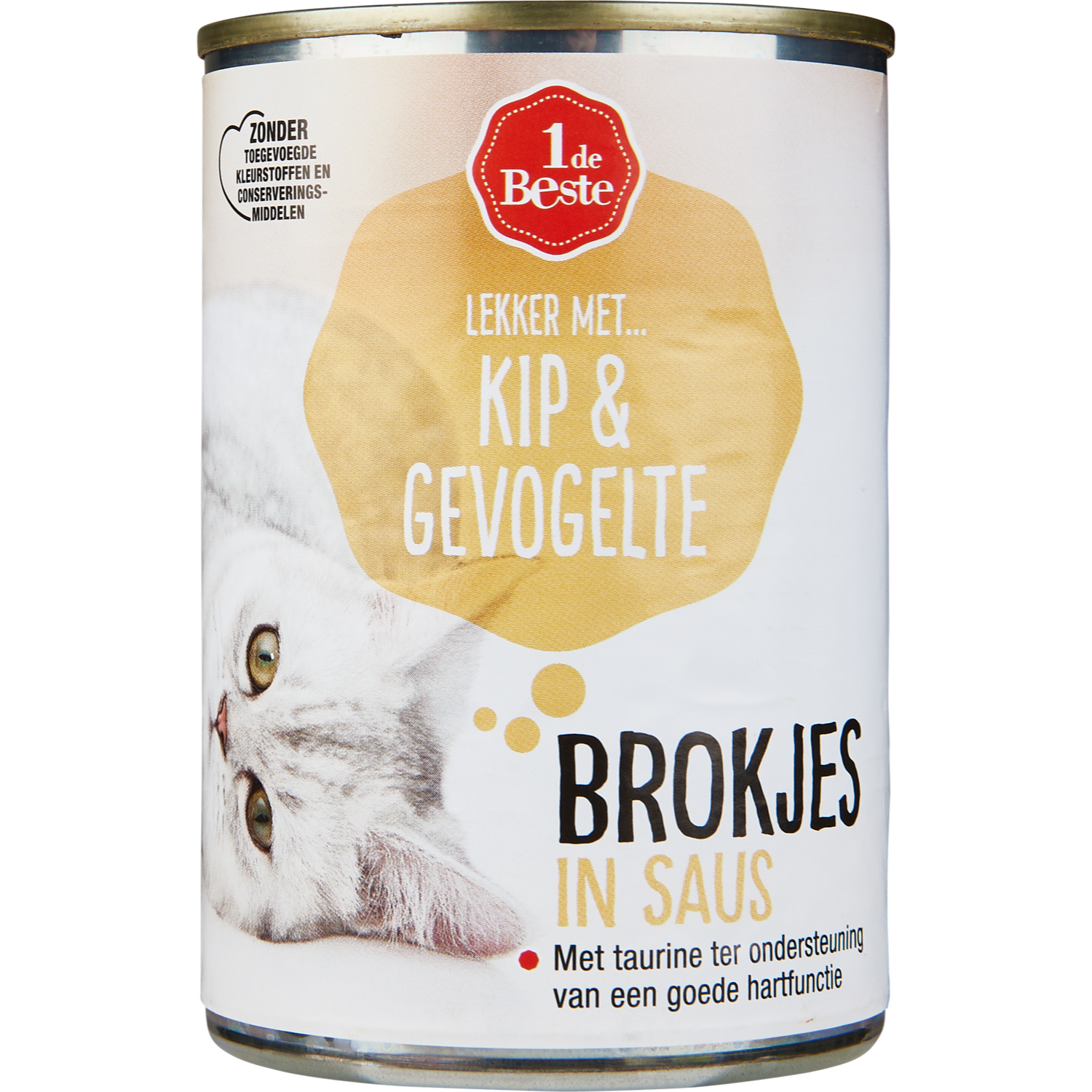1 de Beste Kattenvoer kip-gevogelte in saus
