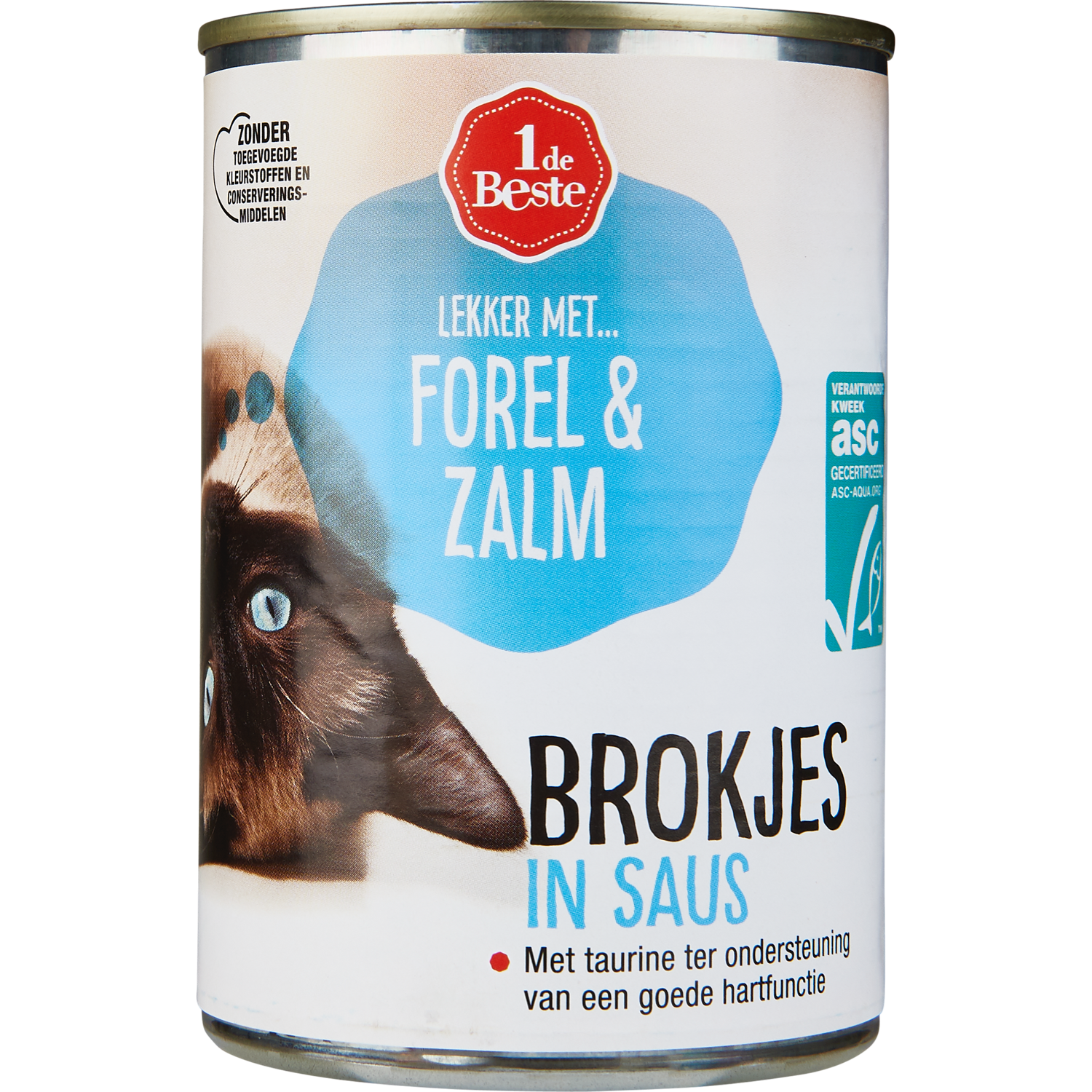 1 de Beste Kattenvoer forel-zalm in saus