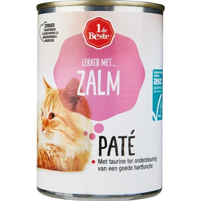 1 de Beste Kattenvoer paté zalm
