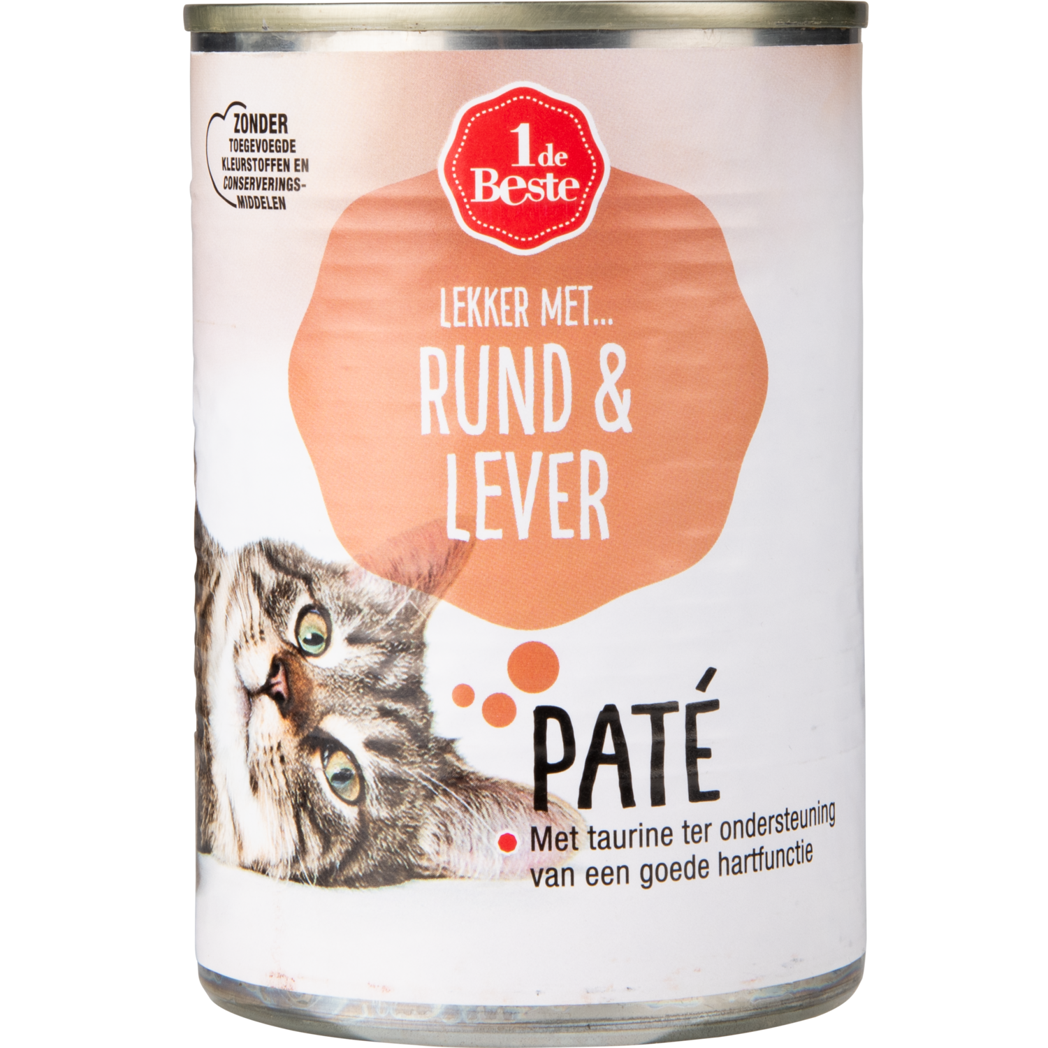 1 de Beste Kattenvoer pate rund-lever