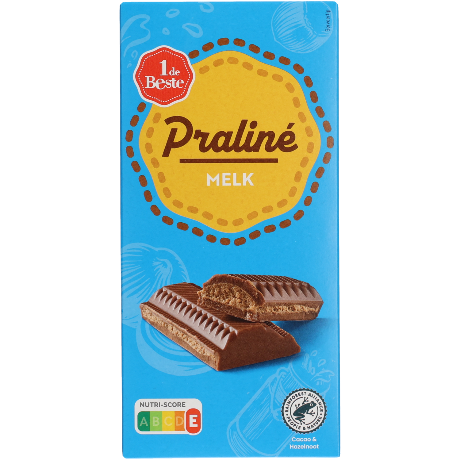 1 de Beste Praline melk bloc
