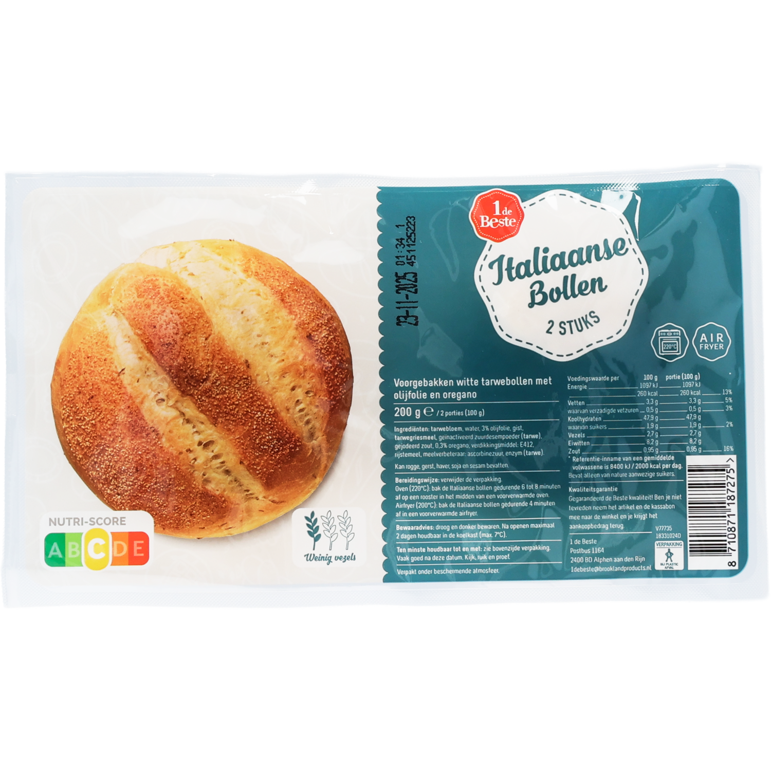 1 de Beste Italiaanse bollen 2 stuks