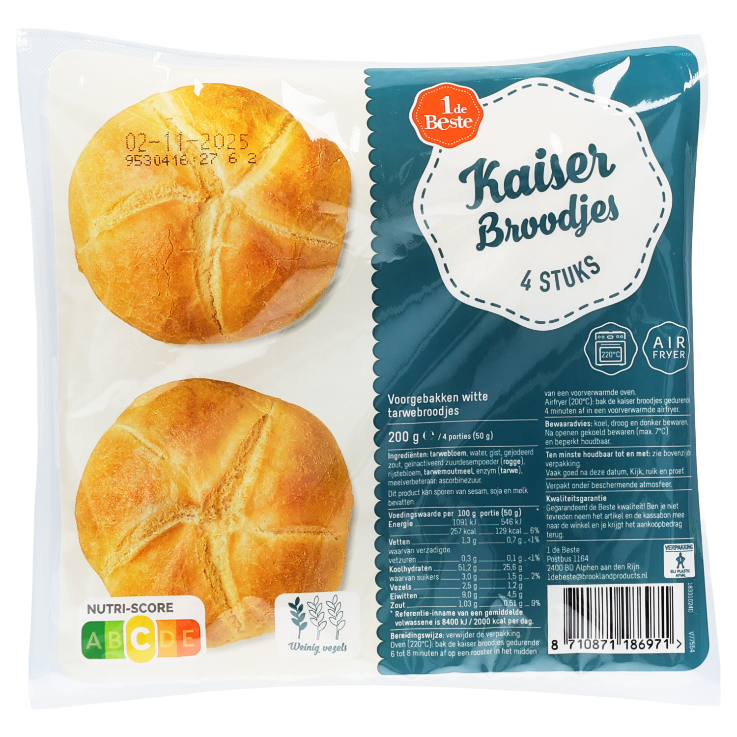 1 de Beste Kaiserbroodje 4 stuks