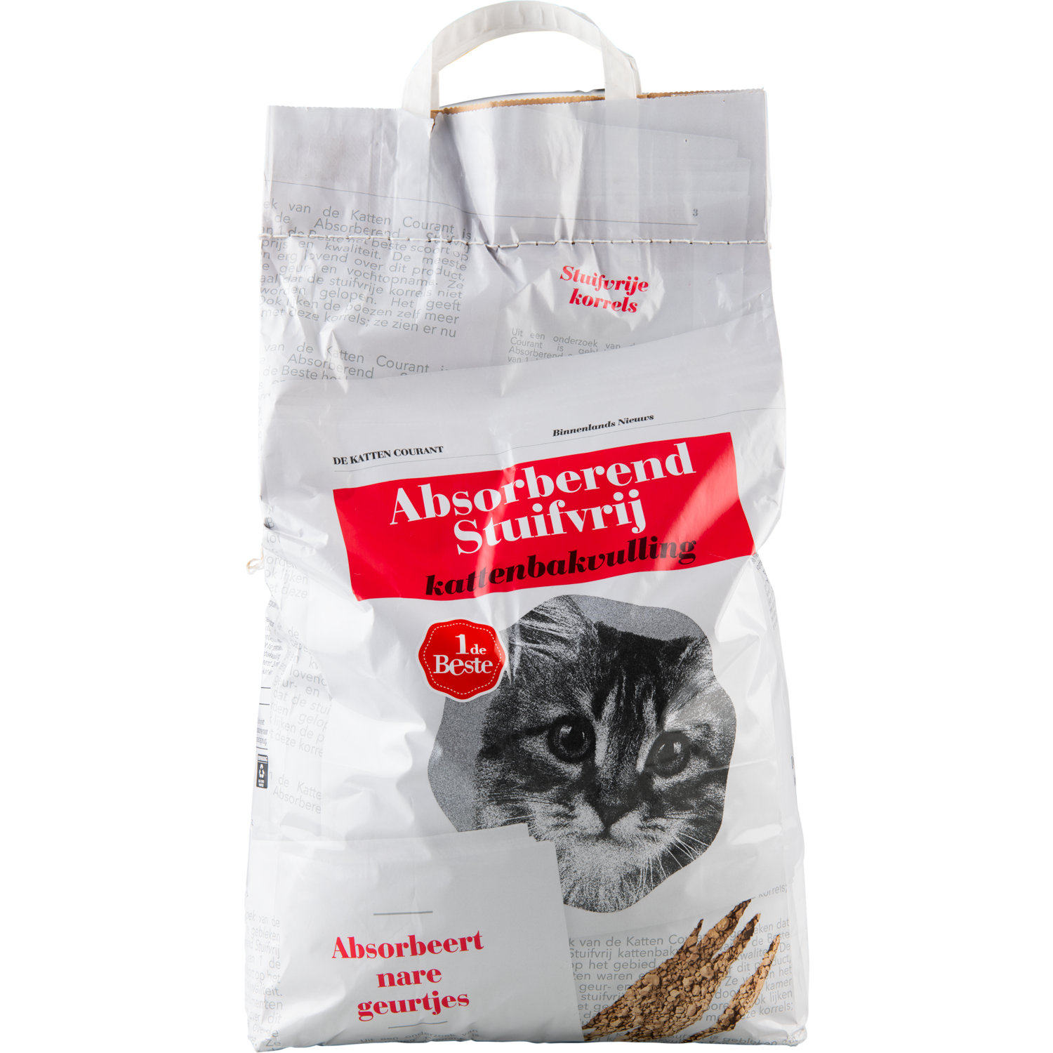 1 de Beste Kattenbakvulling absorberend stuifvrij