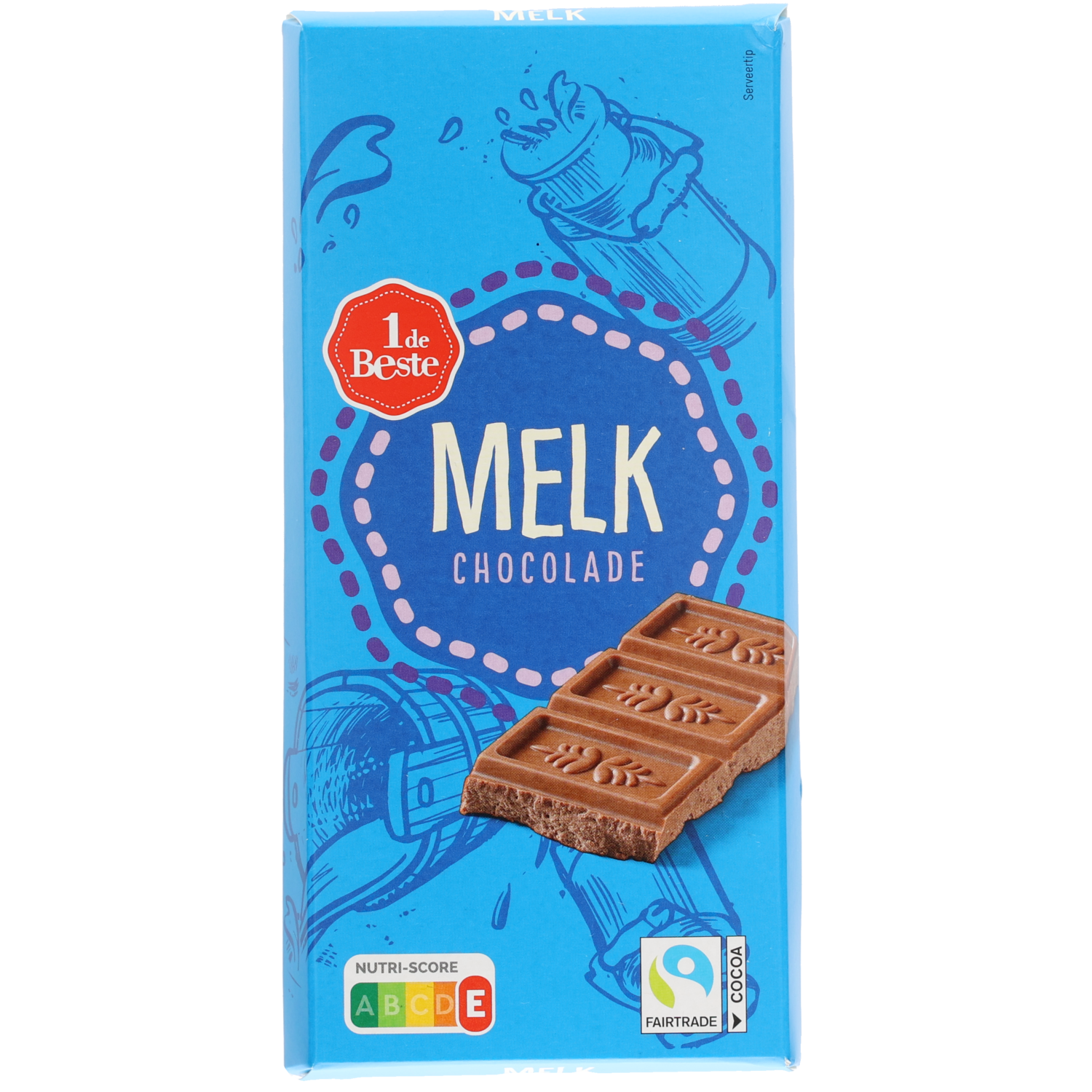 1 de Beste Chocoladereep hazelnoot melk