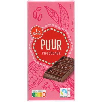 1 de Beste Chocoladereep puur