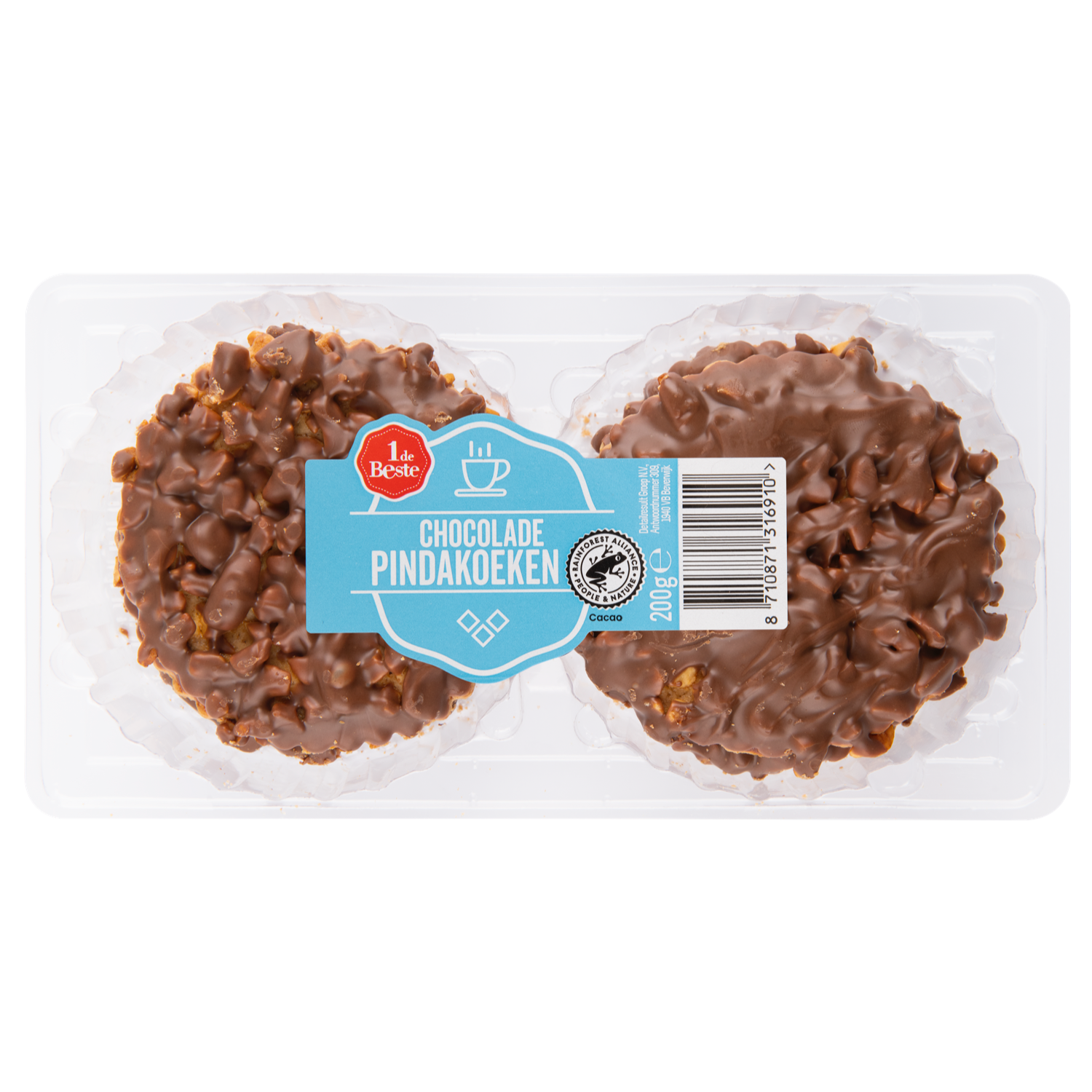 1 de Beste Pindakoeken chocolade