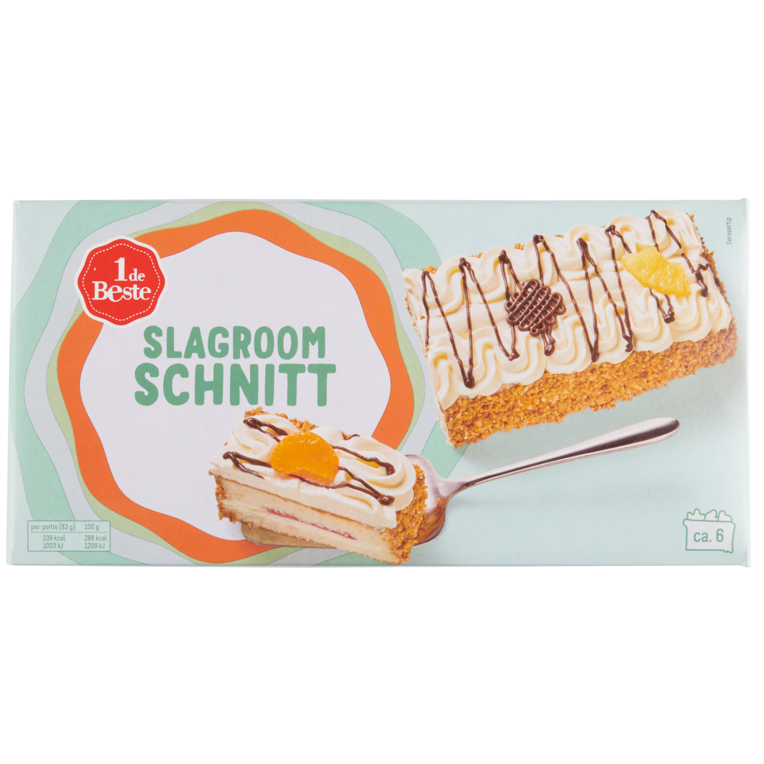 1 de Beste Slagroom schnitt