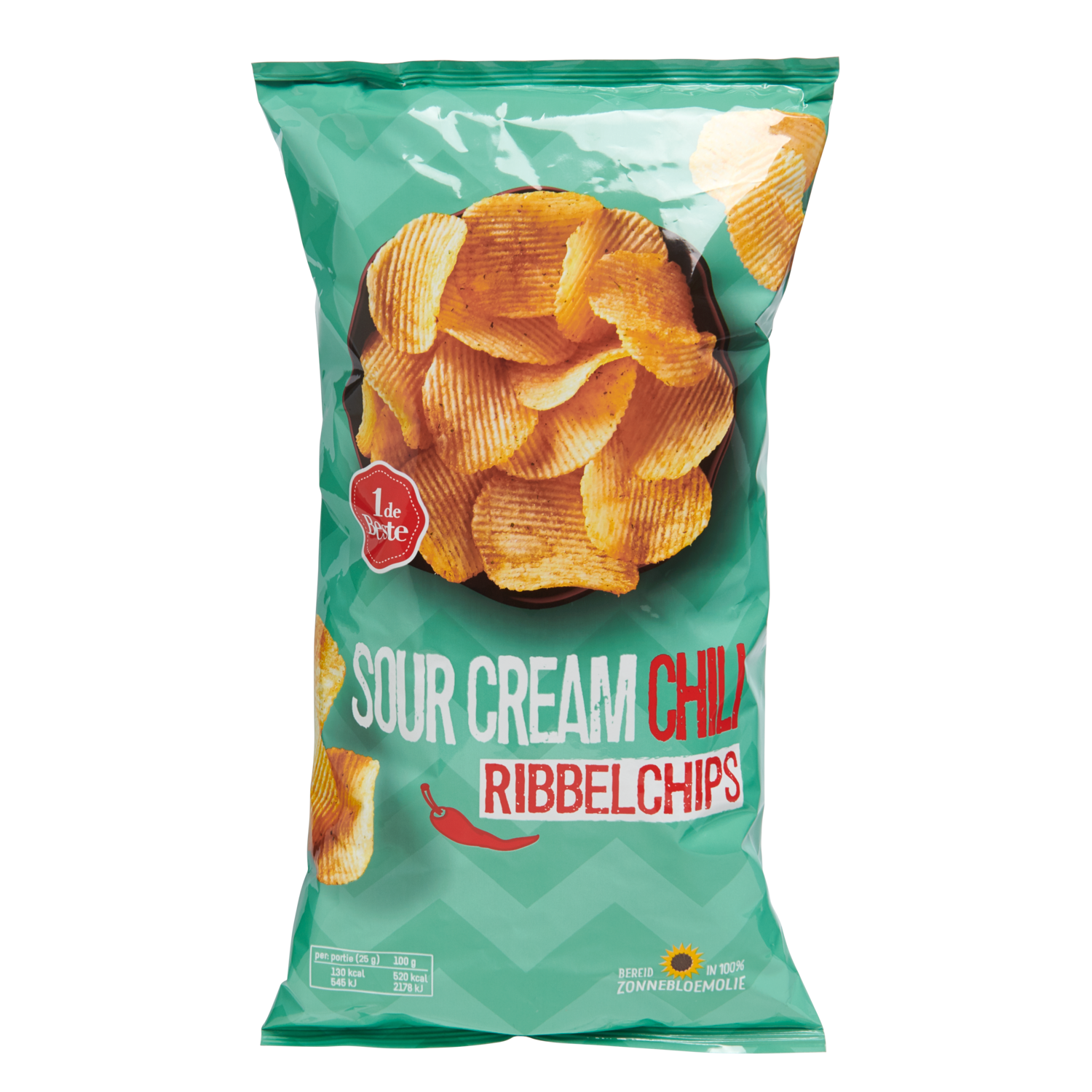 1 de Beste Ribbelchips sour cream chili