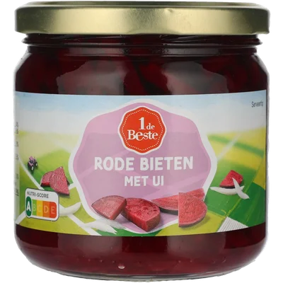1 de Beste Rode bieten met ui