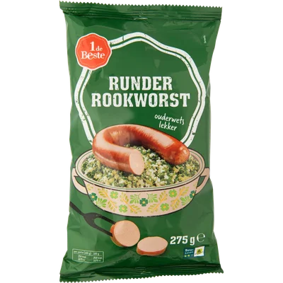1 de Beste Rookworst runder