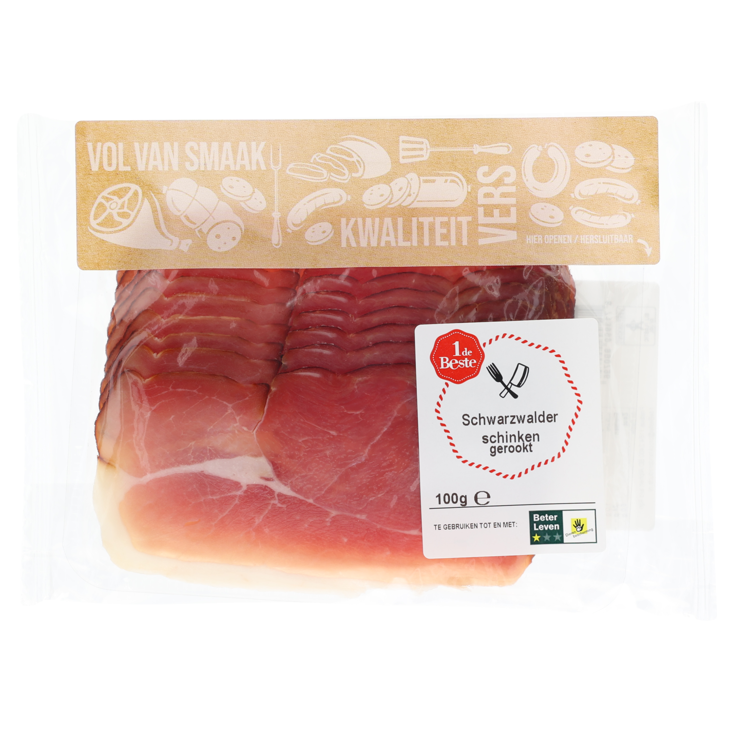 1 de Beste Schwarzwalder schinken gerookt