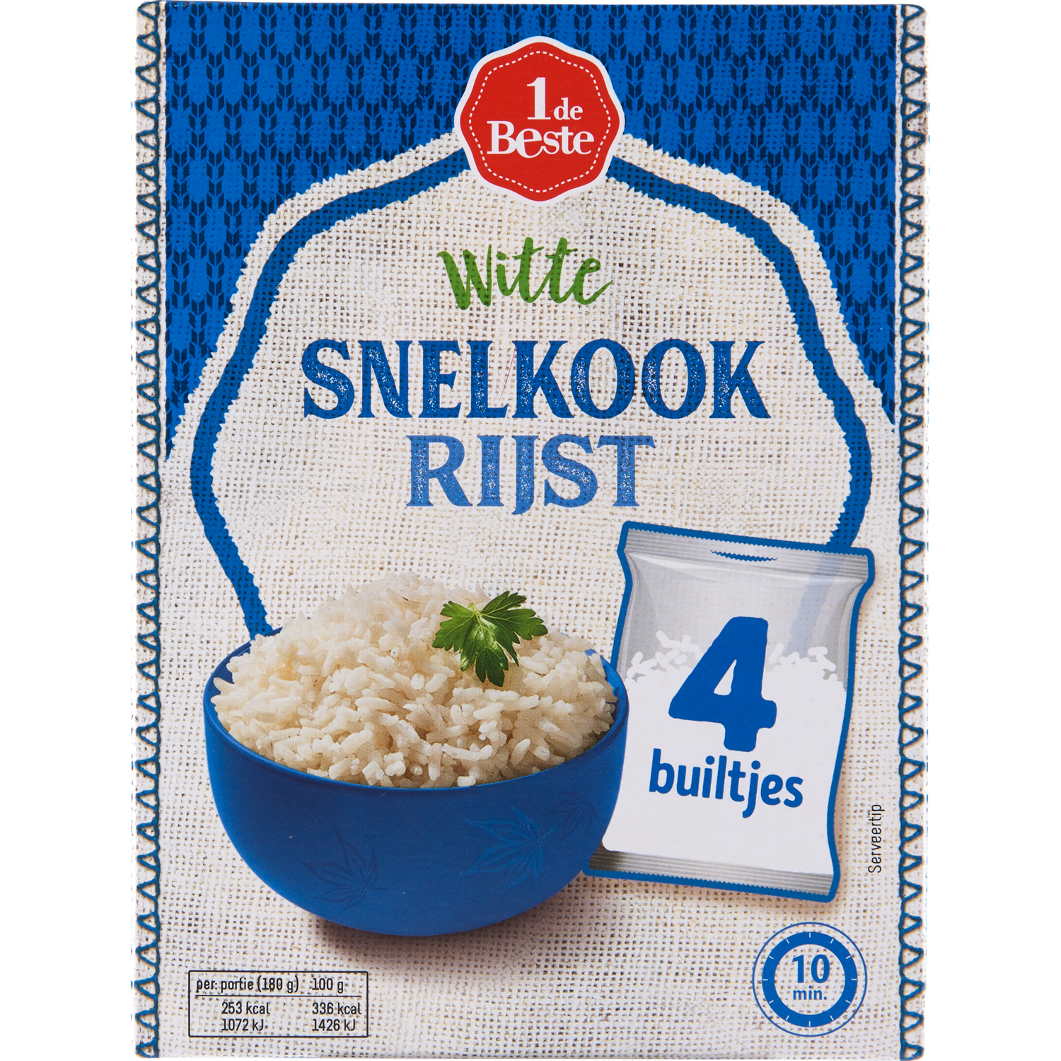 1 de Beste Snelkookrijst builtjes 4 stuks