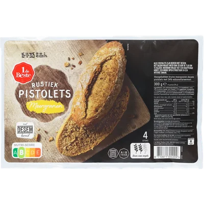 1 de Beste Pistolet rustiek meergranen 4 stuks